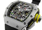 Richards Mill - Automatic Flyback Chronograph| by Richard Mille| RM11 - 03| TI Skeleton Clock Automatic Winding Rubber| Commissions| Unused item| - Image 7