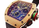 Richards Mill - Automatic Split Second Chronograph| RICHARD MILLE| RM65 - 01| RG / Carbon TPT Skeleton Dial Automatic Winding Rubber - Image 3
