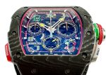 Richards Mill - Automatic Split Second Chronograph| RICHARD MILLE| RM65 - 01| Carbon / TPT Skeleton Dial Automatic Winding Rubber| Commissions| Middle Ages - Image 7