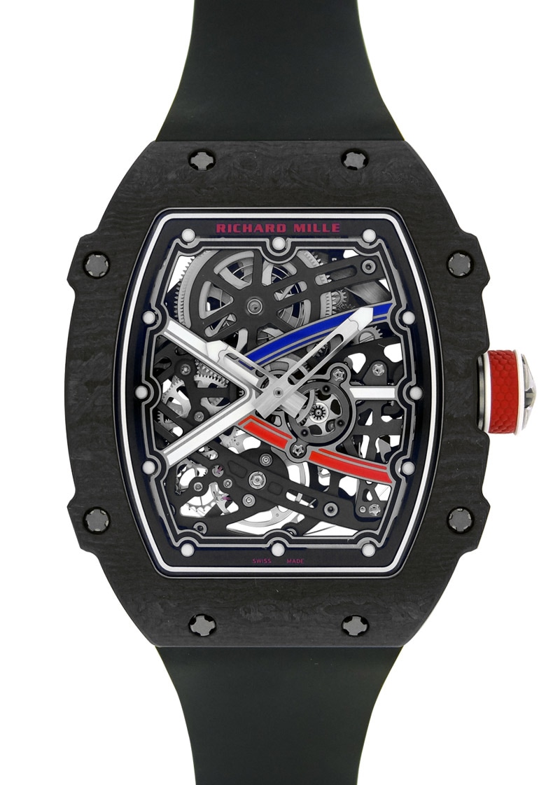 RICHAL MILL - Automatic Sebastian OJET Carbon TPT| by Richard Mille| RM67 - 02| Skeleton Clock Automatic Winding Rubber| Unused item| RICHAL MILL - Automatic Sebastian OJET Carbon TPT| by Richard Mille| RM67 - 02| Skeleton Clock Automatic Winding Rubber| Unused item| - Image 1