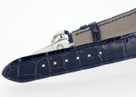 Patek Philippe - World Time| PATEK PHILIPPE| 5130P - 001| PT Silver / Blue Clock Automatic Leather| Middle Ages| - Image 7