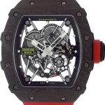 RICHAL MILL - Automatic Rafael Nadal Carbon TPT| by Richard Mille| RM35 - 02| Skeleton Clock Automatic Winding Rubber| Commissions|