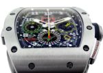 Richards Mill - Automatic Flyback Chronograph Dual Time Zone| RICHARD MILLE| RM11 - 02| TI Skeleton Clock Automatic Winding Rubber| Middle Ages| - Image 9
