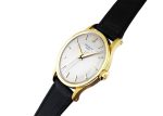 Patek Philippe - Calatrava| PATEK PHILIPPE| 570J| 1950 YG Champagne Clock Hand-wrapped Leather| Vintage| Middle Ages| - Image 2