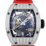 Richards Mill - Automatic Oversize Date Diamonds| RICHARD MILLE| RM 029| WG Skeleton Dial Automatic Winding Rubber| Middle Ages|