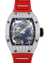 Richards Mill - Automatic Oversize Date Diamonds| RICHARD MILLE| RM 029| WG Skeleton Dial Automatic Winding Rubber| Middle Ages|